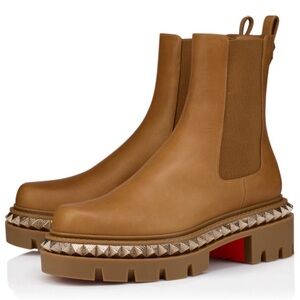 Christian Louboutin St Emilia Pyraclou Leather Boot Size 9B/39